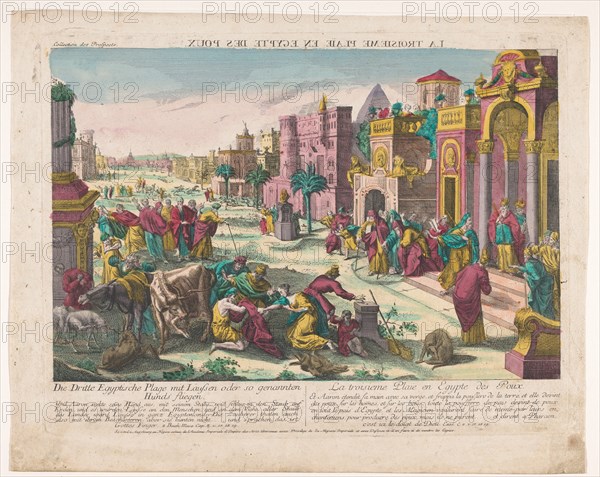 The third plague of Egypt, 1755-1779. Creator: Anon.