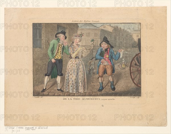 Lottery for Foundlings, 1800-1899. Creator: le Singe.