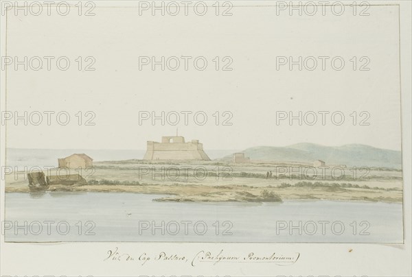 View of Capo Passero, 1778. Creator: Louis Ducros.