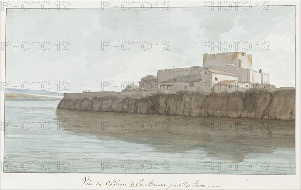 View of Brucoli Castle, "La Bruca", 1778. Creator: Louis Ducros.