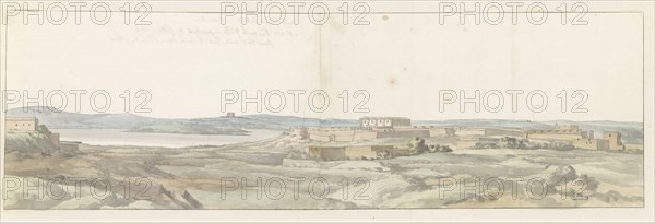 View of unfinished Citta Nuova at Ras il-Qala bay on Gozo, 1778. Creator: Louis Ducros.