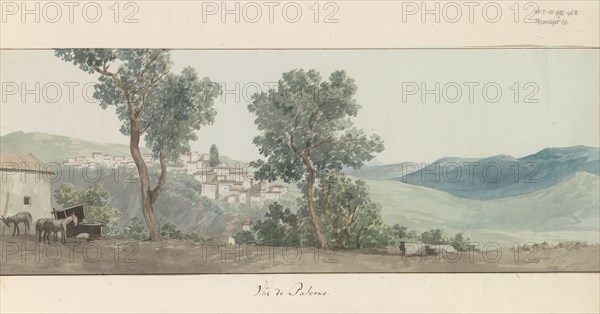 View of Paterno, 1778. Creator: Louis Ducros.