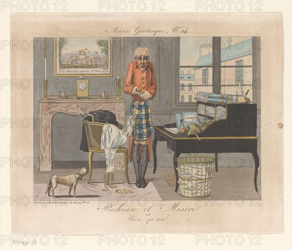 Richesse et misère ou rien qu'un, 1818. Creator: Louis Maloeuvre.