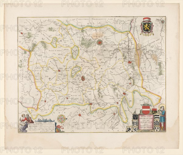 Map of Brabant, 1635. Creator: Michael van Langren.