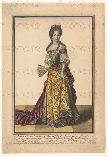 Marie Anne Légitimée de France, Fille de Louis Le Grand, c.1685. Creator: Nicolas Arnoult.