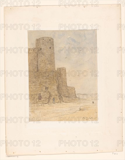 Castle in the desert, 1890-1930. Creator: Philip Zilcken.