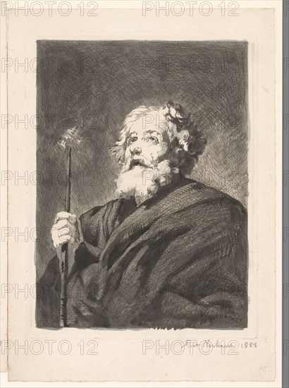 St Joseph with Staff, 1888. Creator: Pieter Verhaert.