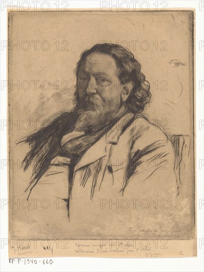 Portrait of Jacob Maris, c.1890. Creator: Pieter de Josselin de Jong.