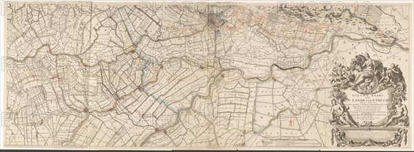 Map of the province of Utrecht (bottom part), 1743. Creators: Thomas Doesburgh, Gerard Hoet.