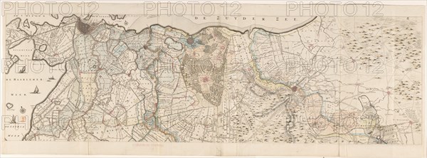 Map of the province of Utrecht (upper part), 1743. Creators: Thomas Doesburgh, Gerard Hoet.