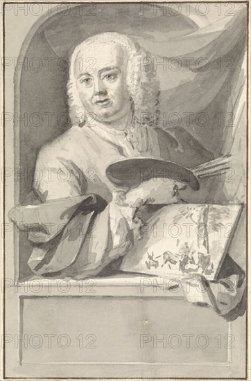 Portrait of Jan van Gool, 1720-1749. Creator: Aert Schouman.