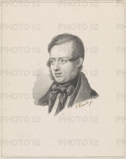 Portrait of Johannes Warnardus Bilders, 1841. Creator: Christiaen Kramm.