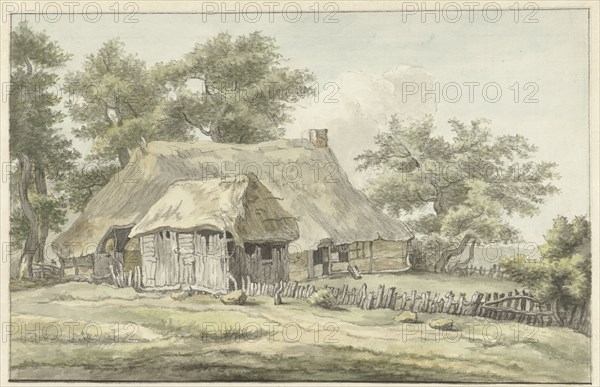 Farm in Eext, Drenthe, 1755-1818. Creator: Egbert van Drielst.