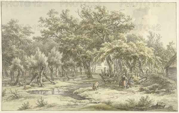 Landscape near Eext (Drenthe), 1793. Creator: Egbert van Drielst.