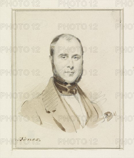 Portrait of Daniel Adolphe Robert Jones, 1841. Creator: Eugene Francois de Block.