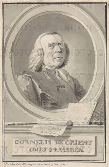 Portrait of Cornelis de Grient, 1775. Creator: Gerard van Nijmegen.