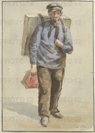 Portrait of Gerrit van Schoorl, 1837. Creator: J de Kruyff.
