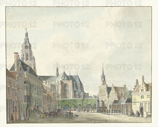 Market in Arnhem, 1741. Creator: Jan de Beyer.