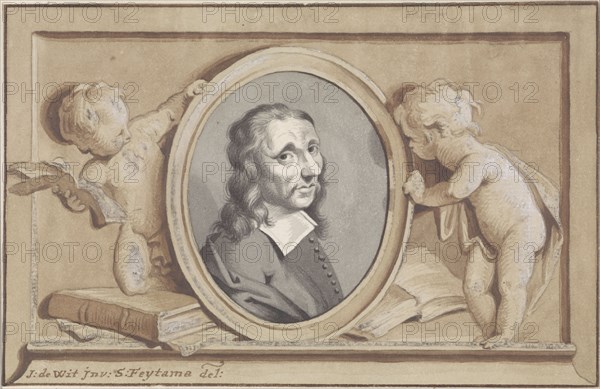 Portrait of Allaert van Everdingen, 1704-1758. Creator: Sybrand Feitama.