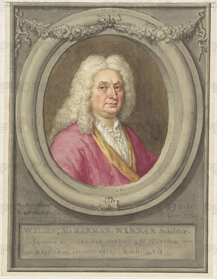 Portrait of Wilhelm Hermann Werner, 1735. Creator: Tako Hajo Jelgersma.