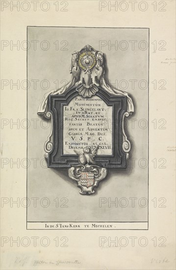 Epitaph of IO. Fr. A Slingelant, 1647 or later.  Creator: Anon.