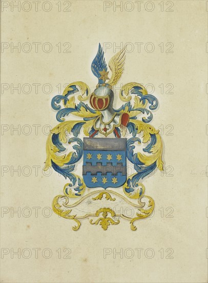 The coat of arms of the Citters family, c. 1777. Creator: Anon.