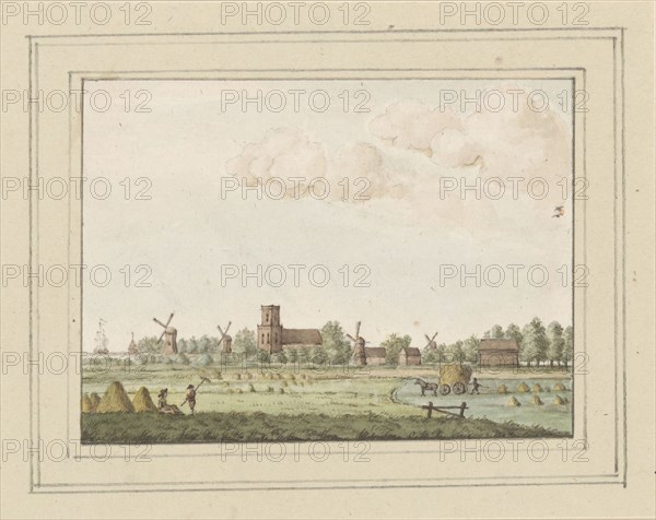 View of the village of Aartswoud, c. 1752. Creator: Anon.