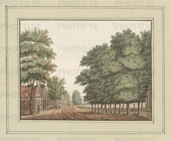 View of the village 's-Graveland, c. 1757. Creator: Anon.