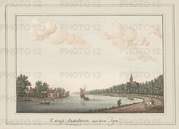View of the Rhine near the village of Oudshoorn, 1700-1850. Creator: Anon.