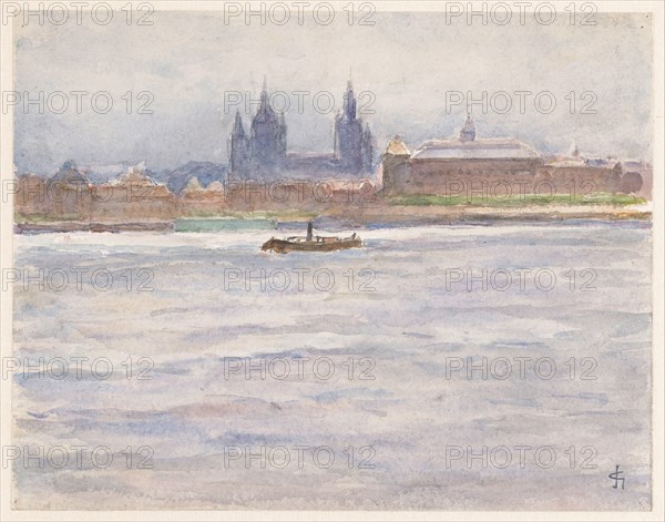 View of Mainz from the river, 1894. Creator: Carel Nicolaas Storm.