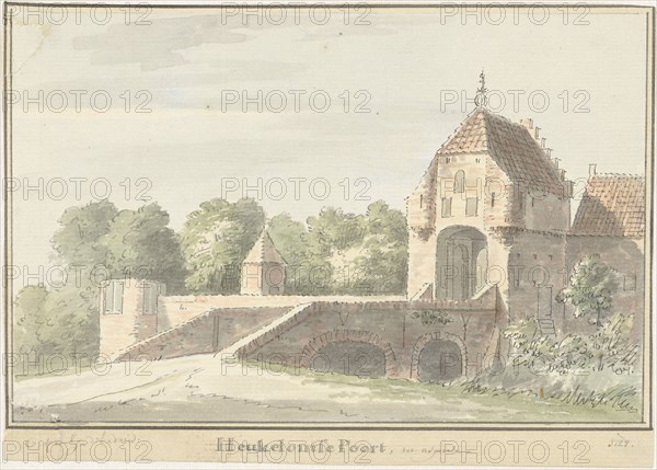 The Heukelomse Poort in Asperen, 1728. Creator: Cornelis Pronk.