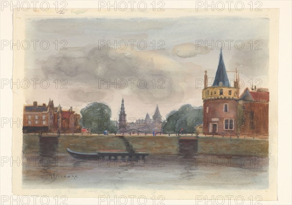 View of the Schreierstoren in Amsterdam, 1873-1938. Creator: Herman Eduard Knaake.