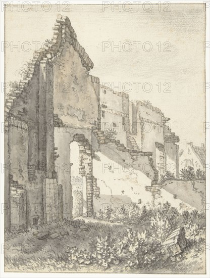 Ruins of a building in Utrecht, 1674. Creator: Herman Saftleven the Younger.