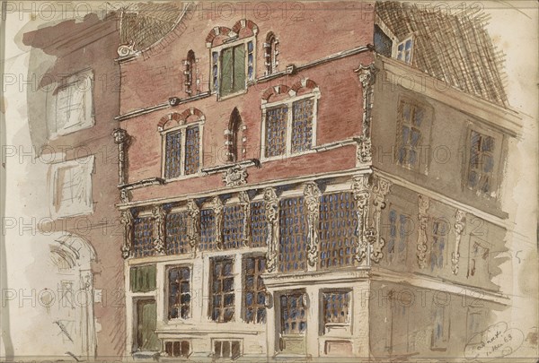 Seventeenth-century facade, 1863. Creator: Isaac Gosschalk.
