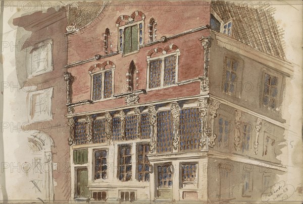 Seventeenth-century facade, 1863. Creator: Isaac Gosschalk.