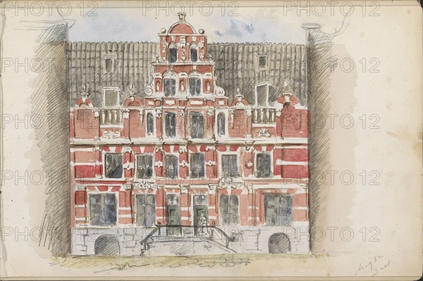 House Bartolotti at the Herengracht 170-172, 1862. Creator: Isaac Gosschalk.