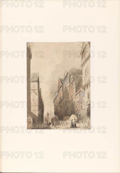 View in a foreign city, 1880. Creator: Jan Diederikus Kruseman.