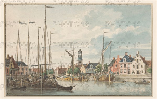 View of Lemmer, 1832-1880. Creator: Jan Weissenbruch.