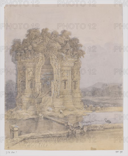Candi Kalasan, near Yogyakarta, Central Java, 1817. Creator: Adrianus Johannes Bik.