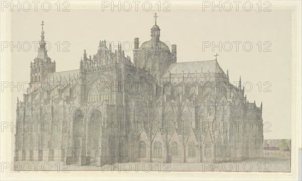 Den Bosch Cathedral, 1600-1699. Creator: Anthonie Beerstraten.