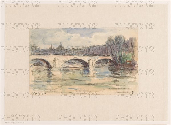 Bridge over the Seine, Paris, 1903. Creator: Carel Nicolaas Storm.