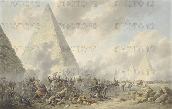 Battle of the Pyramids, 1803. Creator: Dirk Langendijk.