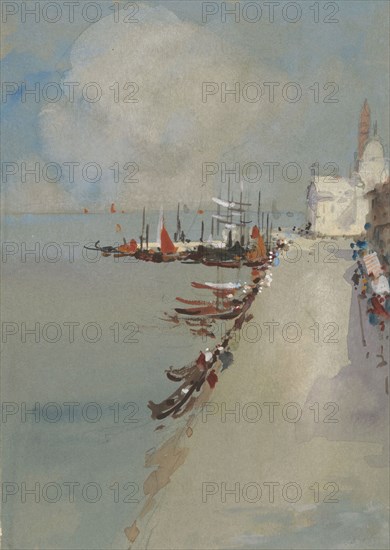 View of Venice with the Canal of Giudecca, 1831-1906. Creator: Hercules Brabazon Brabazon.