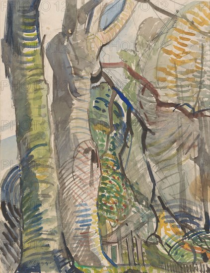 Forest landscape, 1891-1935. Creator: Herman Kruyder.