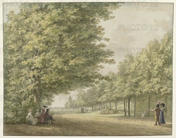 View of the gardens of the Zandbergen country estate, 1754-1820. Creator: Hermanus Numan.