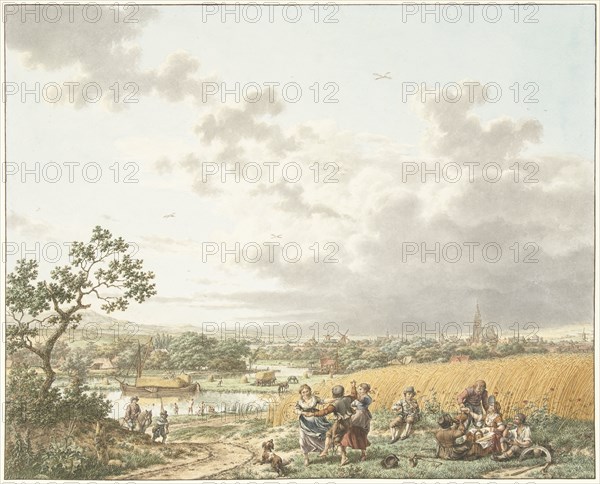 Summer, afternoon and sky; the four seasons, times of day and elements, 1797. Creator: Jacob Cats.
