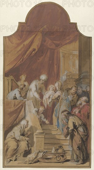 The Mission in the Temple, 1746. Creator: Jacob de Wit.