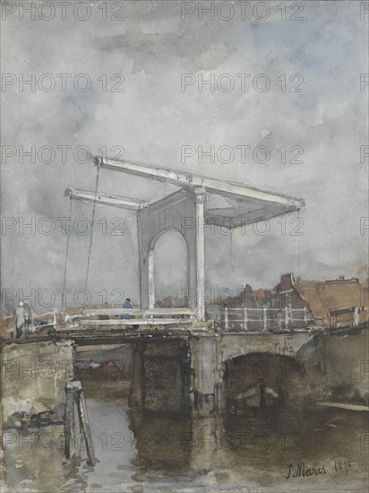 The Drawbridge, 1875. Creator: Jacob Henricus Maris.