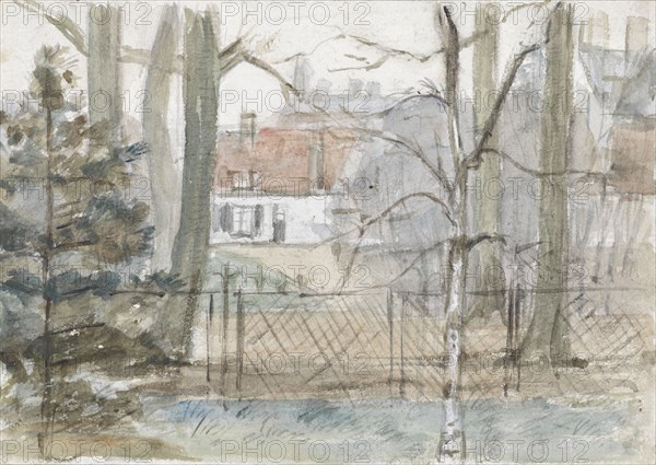 Country house and garden, 1834-1911. Creator: Jozef Israels.
