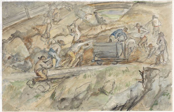 Quarry at Pontresina, 1869. Creator: Jozef Israels.